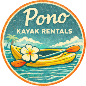 Pono Kayak Rentals logo.